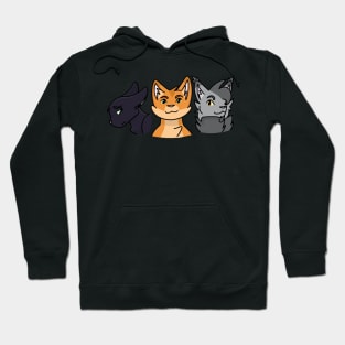 Raven, Fire, Gray Hoodie